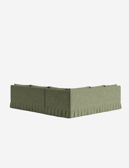 Portola Luxe Depth Pleated Corner Sectional Sofa