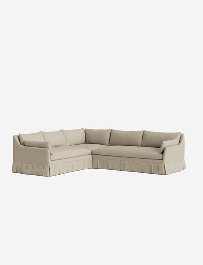 Portola Luxe Depth Pleated Corner Sectional Sofa