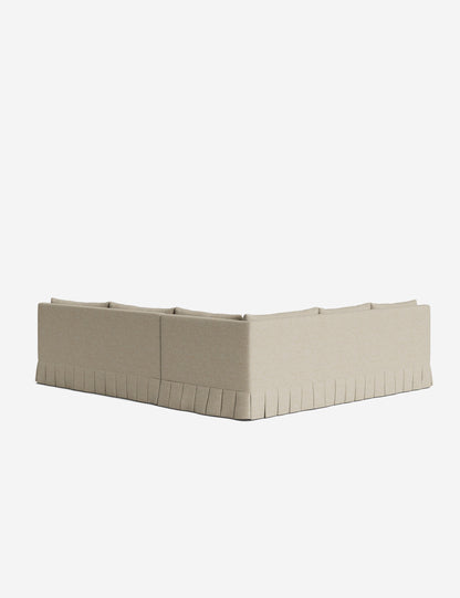 Portola Luxe Depth Pleated Corner Sectional Sofa