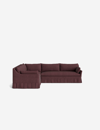 Portola Luxe Depth Pleated Corner Sectional Sofa