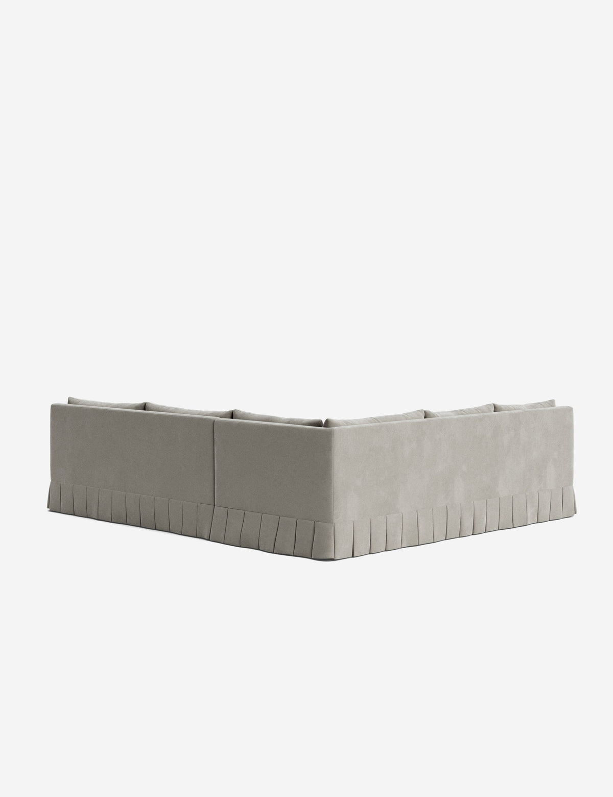 Portola Luxe Depth Pleated Corner Sectional Sofa