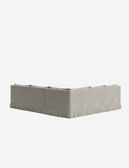 Portola Luxe Depth Pleated Corner Sectional Sofa