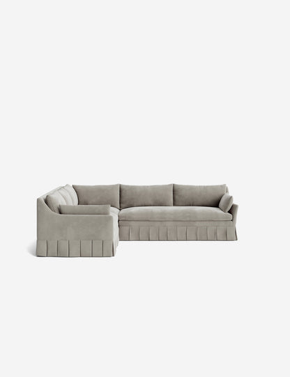 Portola Luxe Depth Pleated Corner Sectional Sofa