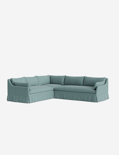 Portola Luxe Depth Pleated Corner Sectional Sofa