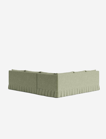 Portola Luxe Depth Pleated Corner Sectional Sofa