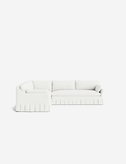 Portola Luxe Depth Pleated Corner Sectional Sofa