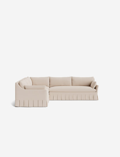 Portola Luxe Depth Pleated Corner Sectional Sofa