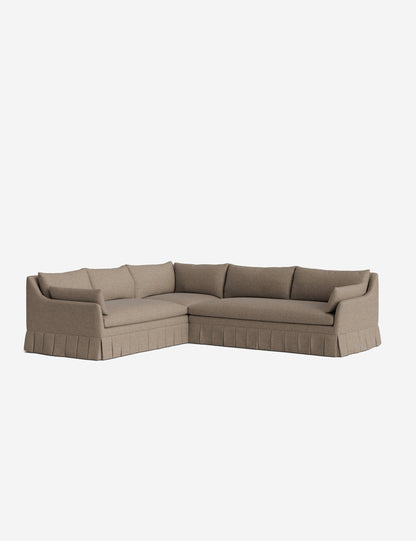 Portola Luxe Depth Pleated Corner Sectional Sofa