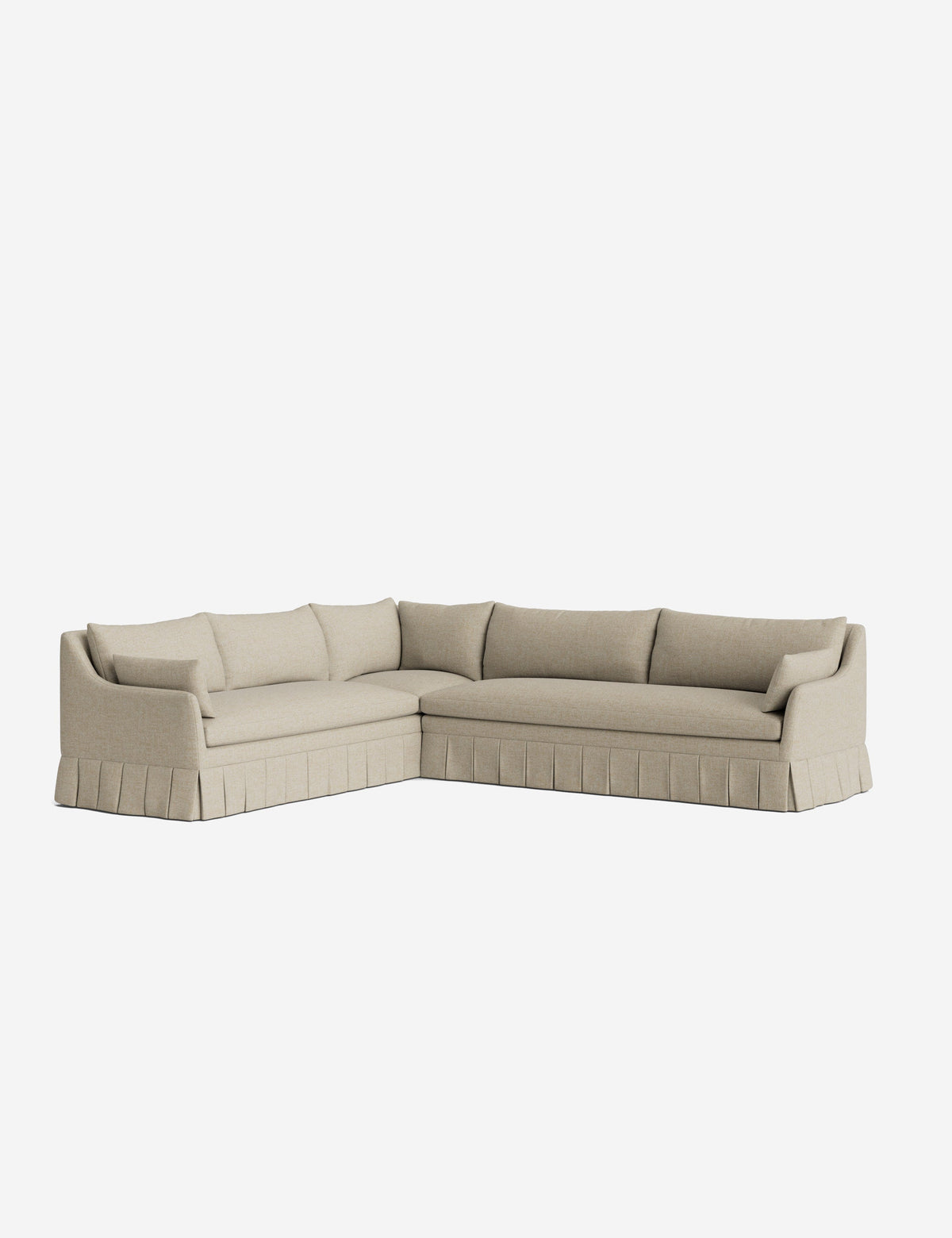 Portola Pleated Sectional Sofa