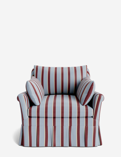 Portola Rolled Arm Luxe Depth Pleated Chair
