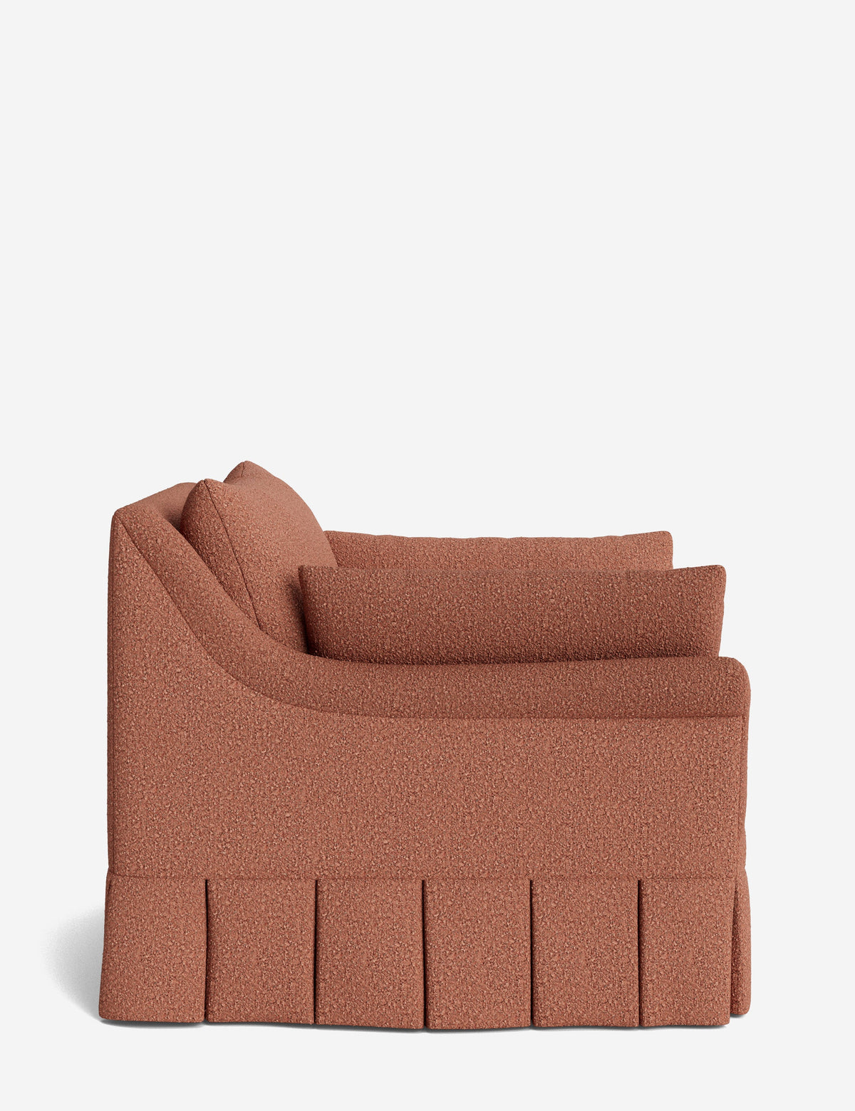 Portola Rolled Arm Luxe Depth Pleated Chair