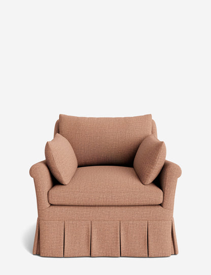 Portola Rolled Arm Luxe Depth Pleated Chair