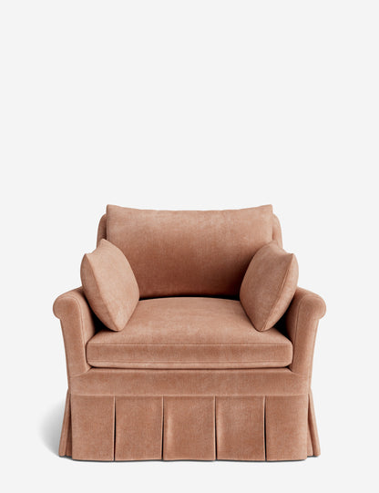 Portola Rolled Arm Luxe Depth Pleated Chair