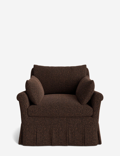 Portola Rolled Arm Luxe Depth Pleated Chair