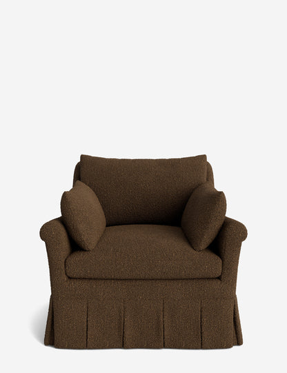 Portola Rolled Arm Luxe Depth Pleated Chair