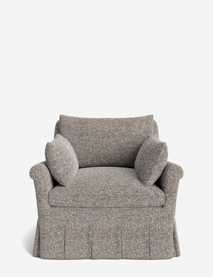 Portola Rolled Arm Luxe Depth Pleated Chair