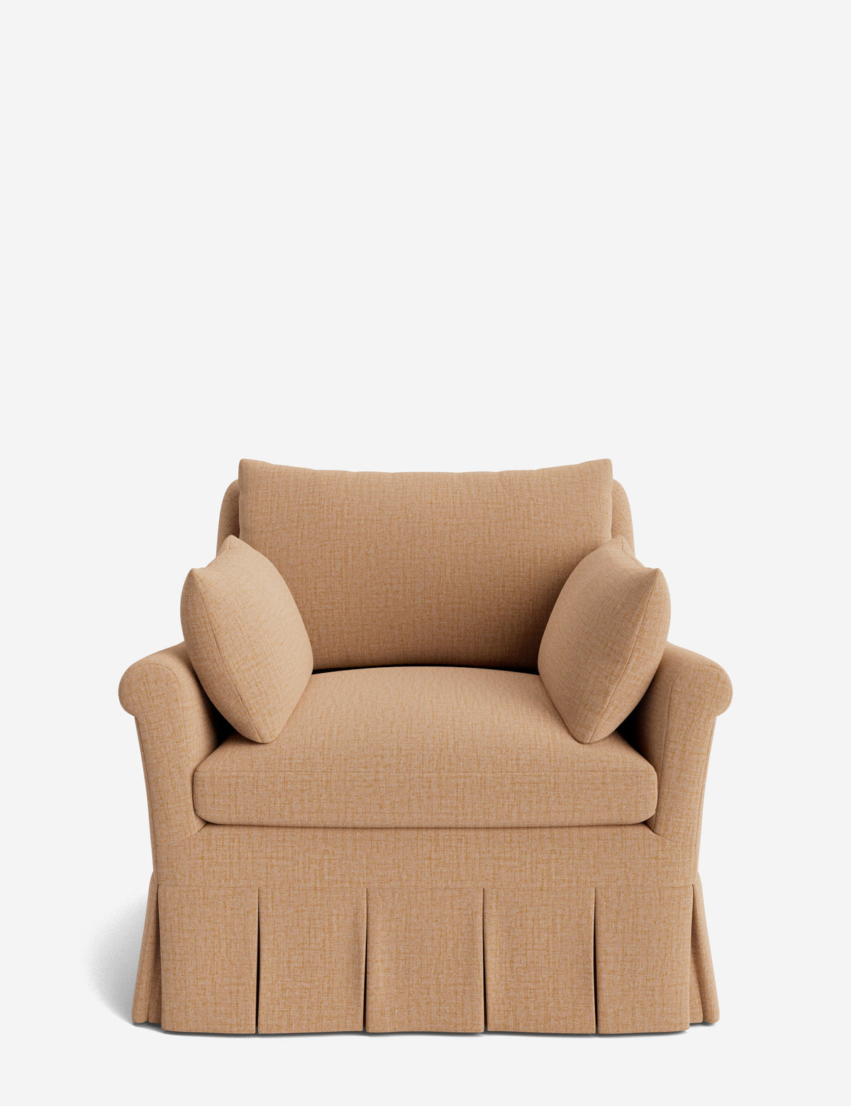 Portola Rolled Arm Luxe Depth Pleated Chair