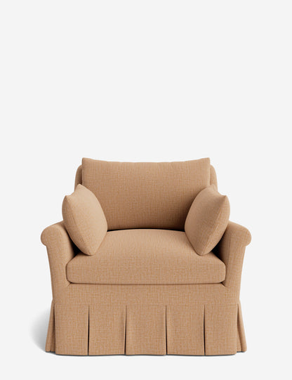 Portola Rolled Arm Luxe Depth Pleated Chair