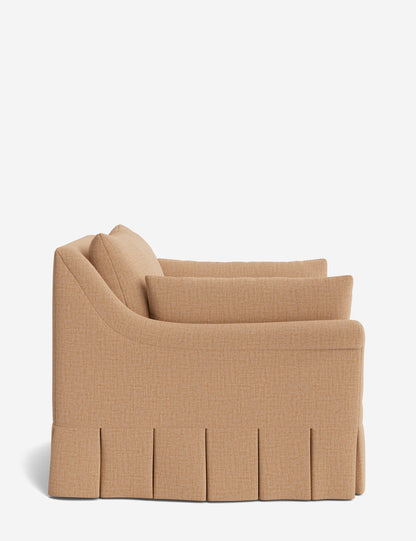 Portola Rolled Arm Luxe Depth Pleated Chair