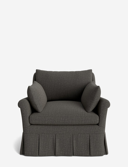 Portola Rolled Arm Luxe Depth Pleated Chair