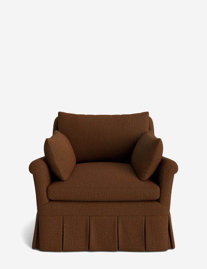 Portola Rolled Arm Luxe Depth Pleated Chair