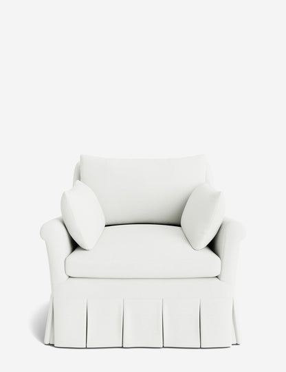 Portola Rolled Arm Luxe Depth Pleated Chair