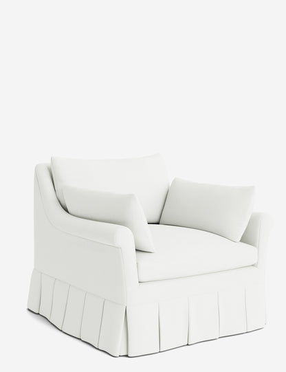 Portola Rolled Arm Luxe Depth Pleated Chair