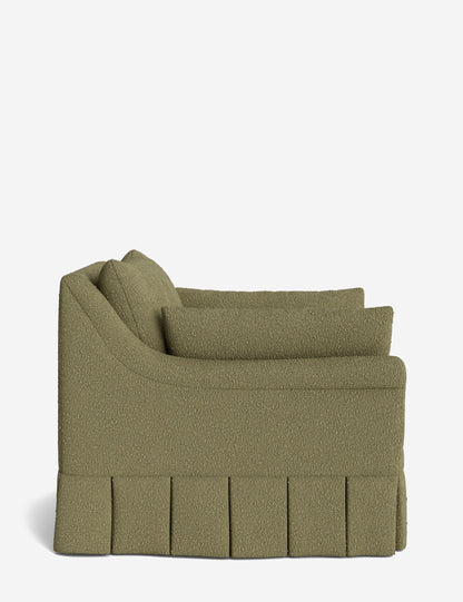 Portola Rolled Arm Luxe Depth Pleated Chair