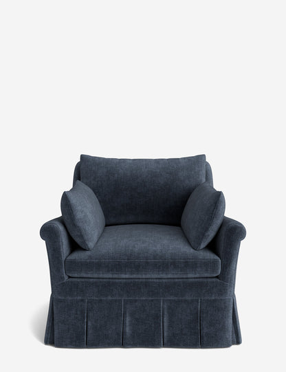 Portola Rolled Arm Luxe Depth Pleated Chair