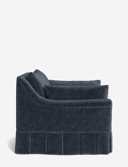 Portola Rolled Arm Luxe Depth Pleated Chair