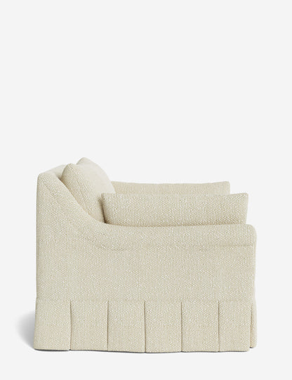 Portola Rolled Arm Luxe Depth Pleated Chair