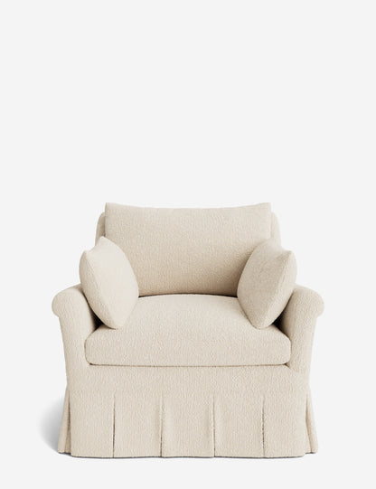 Portola Rolled Arm Luxe Depth Pleated Chair