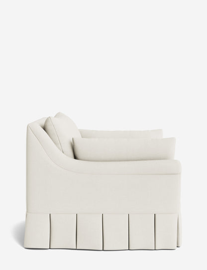 Portola Rolled Arm Luxe Depth Pleated Chair