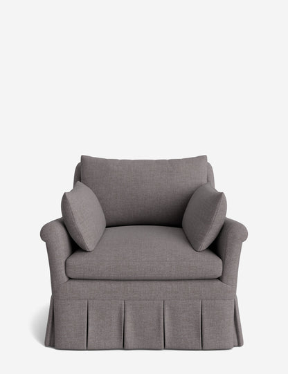 Portola Rolled Arm Luxe Depth Pleated Chair