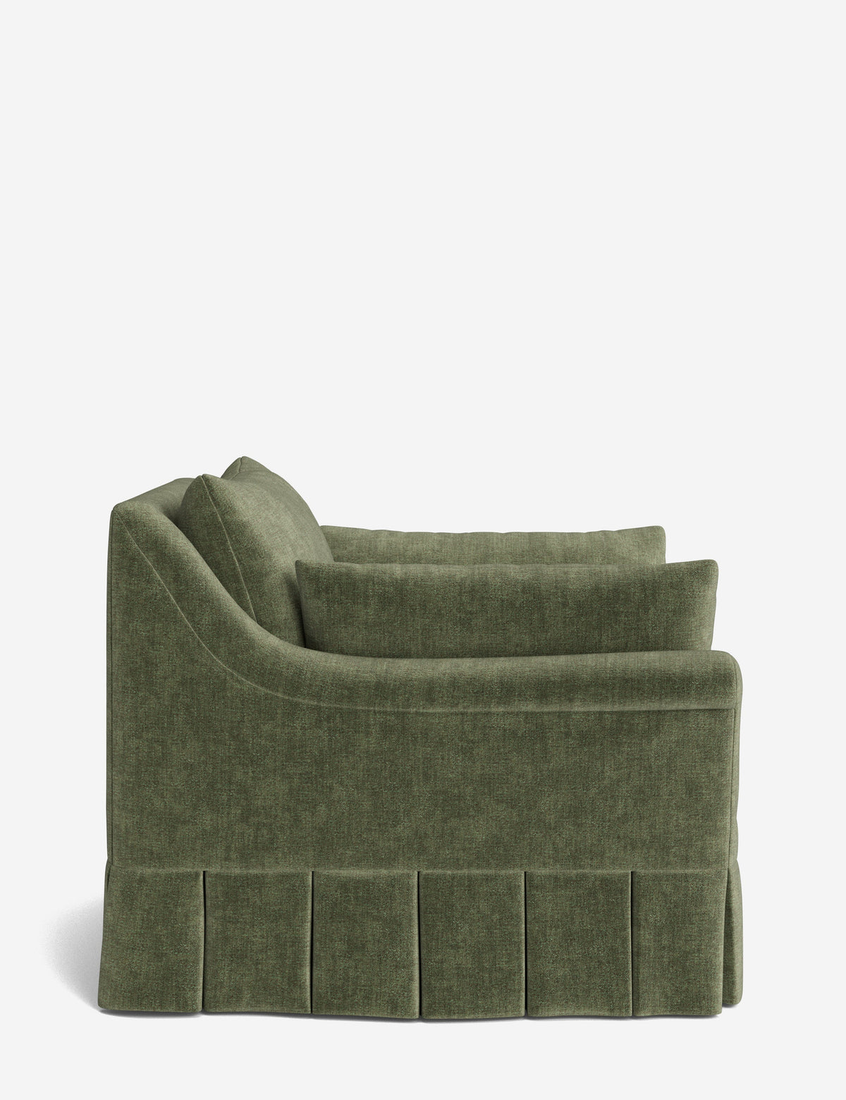 Portola Rolled Arm Luxe Depth Pleated Chair