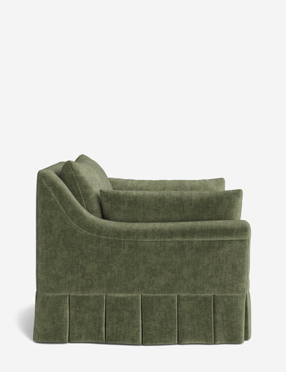 Portola Rolled Arm Luxe Depth Pleated Chair