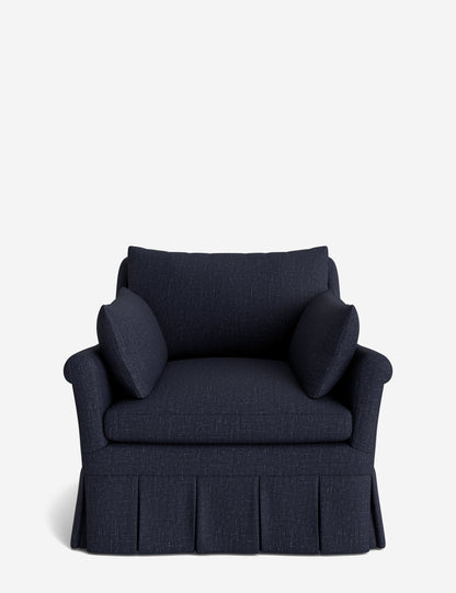 Portola Rolled Arm Luxe Depth Pleated Chair