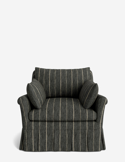 Portola Rolled Arm Luxe Depth Pleated Chair