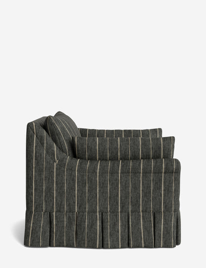 Portola Rolled Arm Luxe Depth Pleated Chair