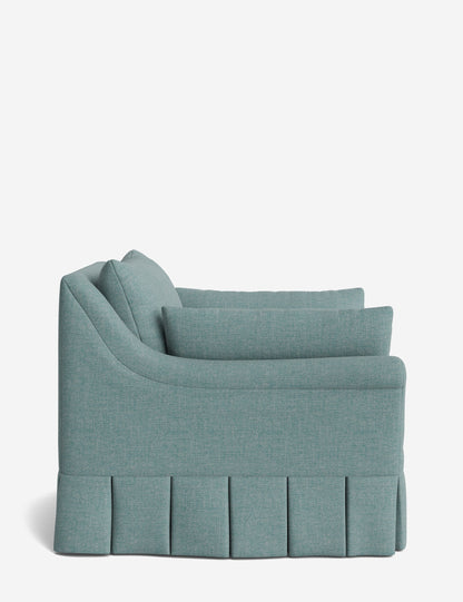 Portola Rolled Arm Luxe Depth Pleated Chair