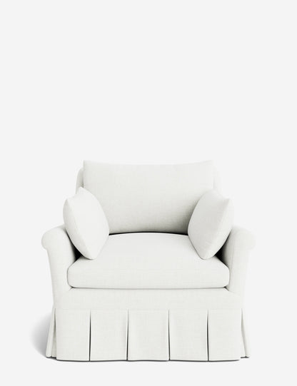 Portola Rolled Arm Luxe Depth Pleated Chair