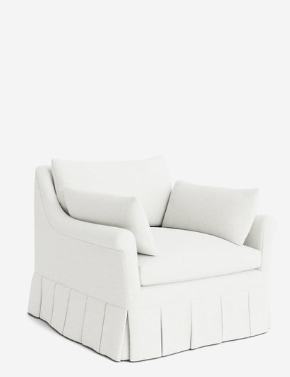 Portola Rolled Arm Luxe Depth Pleated Chair