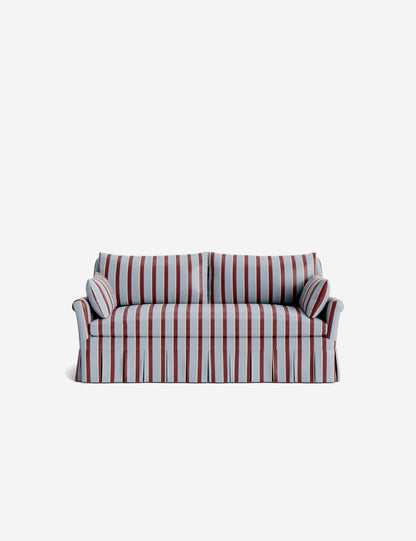 Portola Rolled Arm Luxe Depth Pleated Sofa