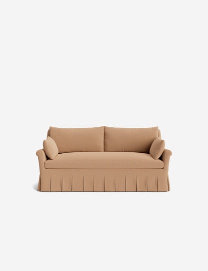 Portola Rolled Arm Luxe Depth Pleated Sofa