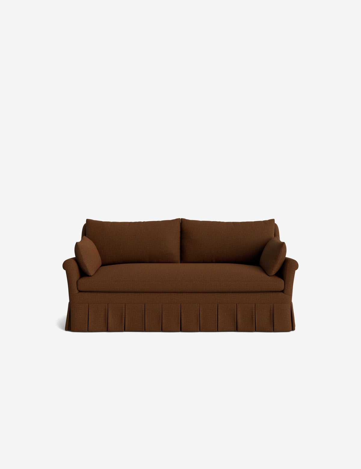 Portola Rolled Arm Luxe Depth Pleated Sofa