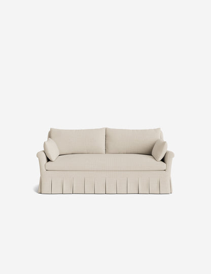 Portola Rolled Arm Luxe Depth Pleated Sofa