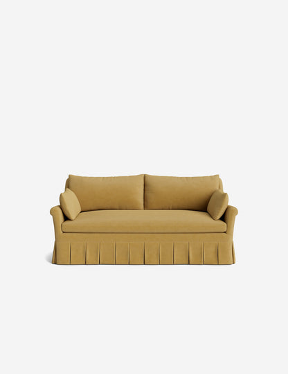 Portola Rolled Arm Luxe Depth Pleated Sofa