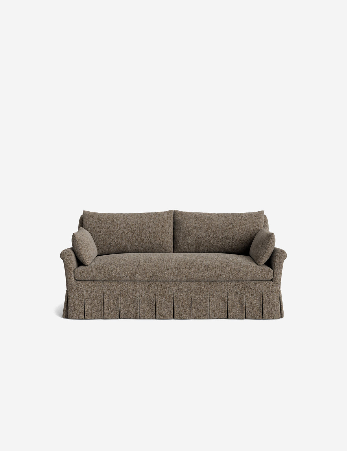 Portola Rolled Arm Luxe Depth Pleated Sofa