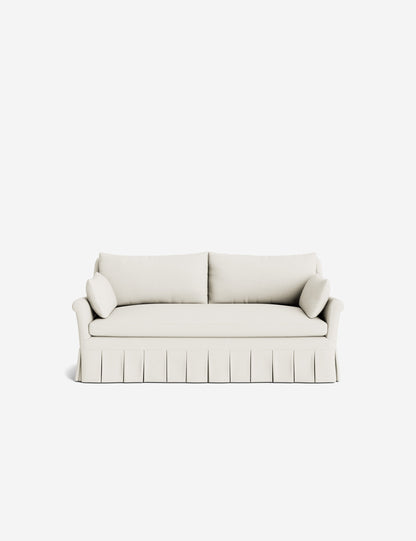 Portola Rolled Arm Luxe Depth Pleated Sofa