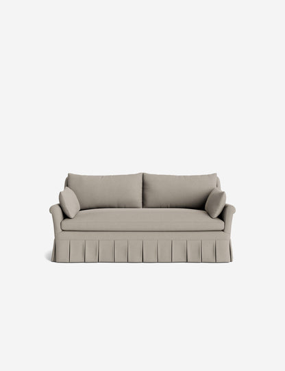 Portola Rolled Arm Luxe Depth Pleated Sofa